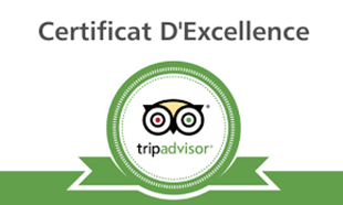 Certificat d'excellence Tripadvisor